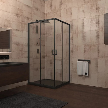 Душевой угол RV13-90-01C5  стекло прозрачное 6мм VECONI